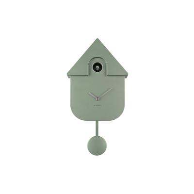Wandklok Moderne Koekoek Metallic Groen