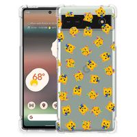 Doorzichtige Silicone Hoesje voor Google Pixel 6A Katten Emojis