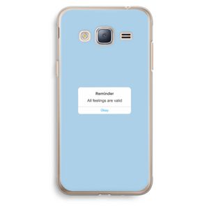 Reminder: Samsung Galaxy J3 (2016) Transparant Hoesje