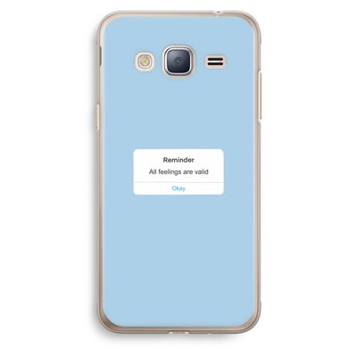 Reminder: Samsung Galaxy J3 (2016) Transparant Hoesje