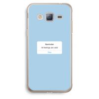 Reminder: Samsung Galaxy J3 (2016) Transparant Hoesje Reminder: Samsung Galaxy J3 (2016) Transparant Hoesje