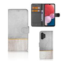 Samsung Galaxy A13 (4G) | Book Style Case | Wood Concrete