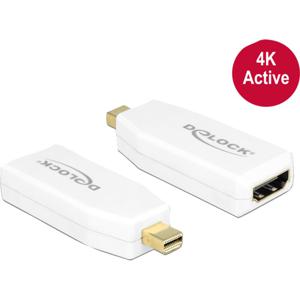 DeLOCK 65582 tussenstuk voor kabels mini Displayport 1.2 HDMI-A Wit