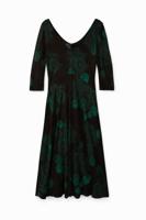Jurk met bloemen - GREEN - S
