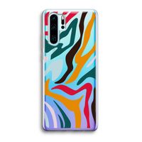 Colored Zebra: Huawei P30 Pro Transparant Hoesje Colored Zebra: Huawei P30 Pro Transparant Hoesje