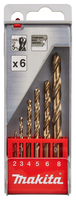 Makita Accessoires Metaalborenset 6-delig - D-57168 D-57168