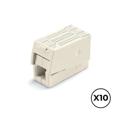 Snelsluiting Wago 9,5 x 20,4 x 15,5 mm 2,5 mm 3 conexiones (10 Stuks)