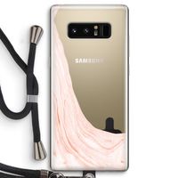 Peach bath: Samsung Galaxy Note 8 Transparant Hoesje met koord