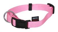 Martin halsband basic nylon roze (30-45X1,6 CM)