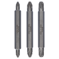 Bosch Accessoires 3-delige dubbelbitset PZ1-PZ2-PZ3, 60 mm - 2607001749