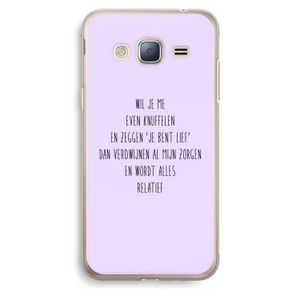 Relatief: Samsung Galaxy J3 (2016) Transparant Hoesje