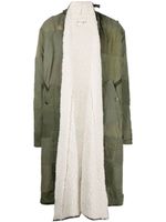 Greg Lauren parka à design patchwork - Vert