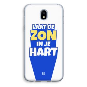 Laat de zon in je hart: Samsung Galaxy J5 (2017) Transparant Hoesje