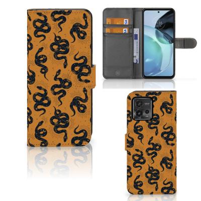 Telefoonhoesje | Met pasjeshouder | voor Motorola Moto G72 Snakes