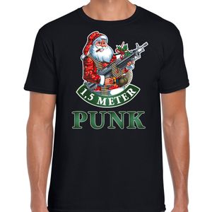 Fout Kerstshirt / outfit 1,5 meter punk zwart voor heren