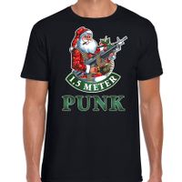 Fout Kerstshirt / outfit 1,5 meter punk zwart voor heren