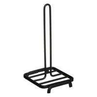 5Five Keukenrolhouder - zwart - aluminium - 16,5 x 15 x 32 cm - keukenpapier houder