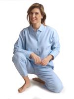 Flanel dames pyjama - Winter Coloured - Katoenen vrouwen pyjama knoopsluiting