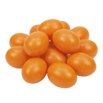 Hobby knutsel eieren - 100x - 4,5 cm - oranje - kunststof - decoratie paaseieren