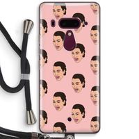 Ugly Cry Call: HTC U12+ Transparant Hoesje met koord