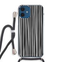 Stripes: iPhone 12 Transparant Hoesje met koord