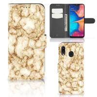 Samsung Galaxy A30 | Bookcase | Marmer Goud