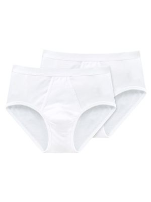 Schiesser - Original Feinripp Sport-slip 2-pack - wit, Maat:M