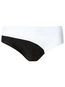 Amir Slama bicolor trunks - Blanc