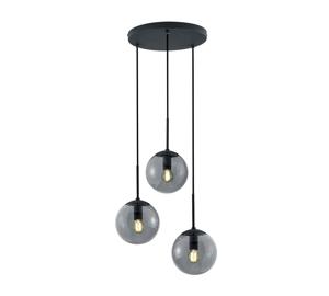 Trio Vide hanglamp Balini zwart met smoke glas 308590342