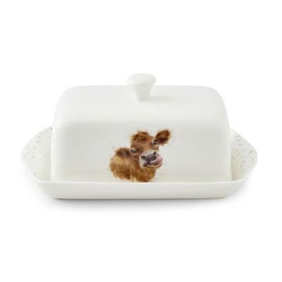 Covered Butter Dish Cow