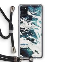 Golven: Samsung Galaxy A21s Transparant Hoesje met koord