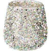 Home & Styling Theelichthouder met kralen multi h8cm