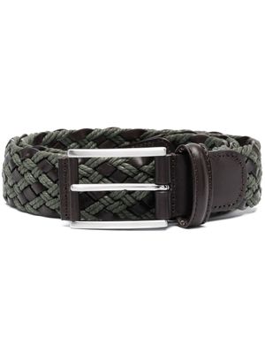 Anderson's ceinture en cuir tressé - Vert