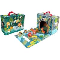 Safari Speelhuis - PLANeTE BOIS - FSC - 10 Stuks - Kinderspel - Vanaf 18 Maanden