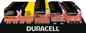 Duracell batterijen, Plus 100 % AA, AAA en 9V en CR2032, display van 41 stuks