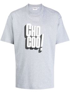 CHOCOOLATE t-shirt en coton à slogan imprimé - Gris