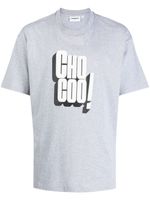 CHOCOOLATE t-shirt en coton à slogan imprimé - Gris - thumbnail