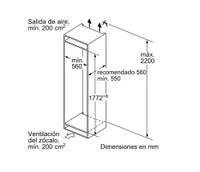 Siemens iQ500 KI86SAFE0 koel-vriescombinatie Ingebouwd 266 l E Wit - thumbnail