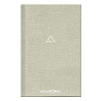 Notitieboek aurora a5 lijn 192 pagina&apos;s 80g grijs | 8 stuks