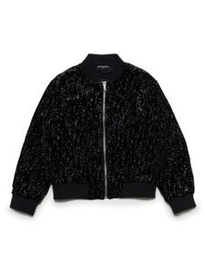 DSQUARED2 KIDS veste bomber à paillettes - Noir