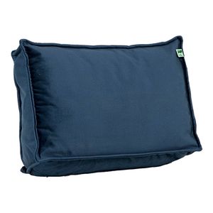 2L Home & Garden Palletkussen Velvet Donkerblauw - Zij- rugkussen 60 x 40cm