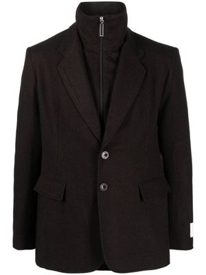 Études Studio blazer Halles en flanelle - Marron
