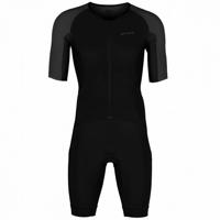 Orca Athlex Aero race trisuit korte mouw zwart/zilver heren S