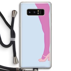 Pink panty: Samsung Galaxy Note 8 Transparant Hoesje met koord