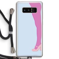 Pink panty: Samsung Galaxy Note 8 Transparant Hoesje met koord