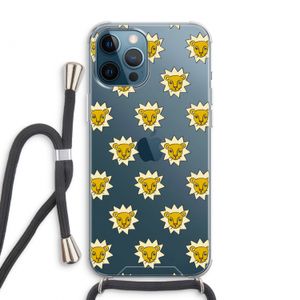 Leeuwenkoppen: iPhone 12 Pro Max Transparant Hoesje met koord