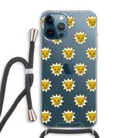 Leeuwenkoppen: iPhone 12 Pro Max Transparant Hoesje met koord