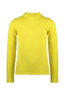 Like Flo Meisjes basic col shirt - Eef - Lemon geel Like Flo Meisjes basic col shirt - Eef - Lemon geel