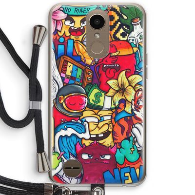 No Rules: LG K10 (2017) Transparant Hoesje met koord