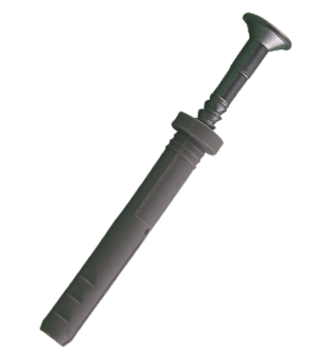Mepac slagplug schroef 5mm grijs